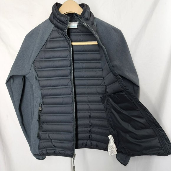 Columbia Unisex Quilted Down Full Zip Black 650 Jacket Size XS - Picture 3 of 9